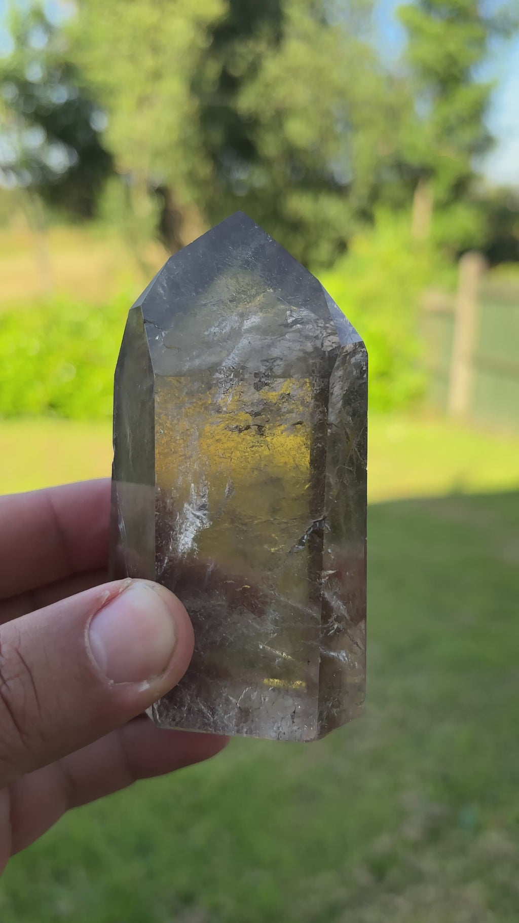 Large Smoky Quartz Tower | Natural Polished Brazilian Crystal Point | Collector Mineral Specimen | Home Decor Crystal